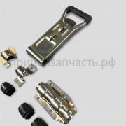 Дверной запорный механизм автомобильного фургона с рукояткой PUSH навесной под трубу Ø27мм